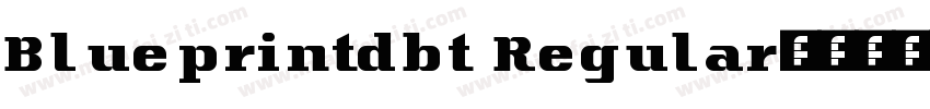 Blueprintdbt Regular字体转换